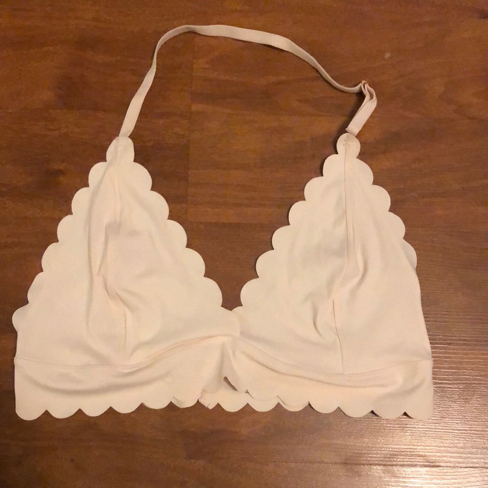 Urban Outfitters Out From Under Scallop Halter Bra